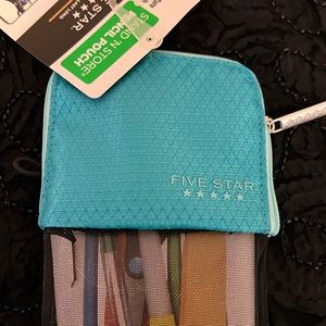 Five star, pencil, and pen pouch